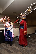 FFX cosplayers of Yuna and Auron at Ohayocon 20130118.jpg