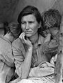 Madre migrante, foto de Dorothea Lange.