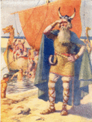 Leif Ericson on the shore of Vinland.gif